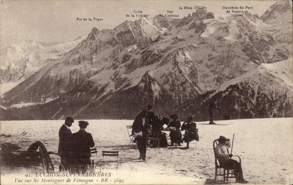 Vista das Montanhas de Venasque — Luchon Superbagnères — BR — 895 - Frente