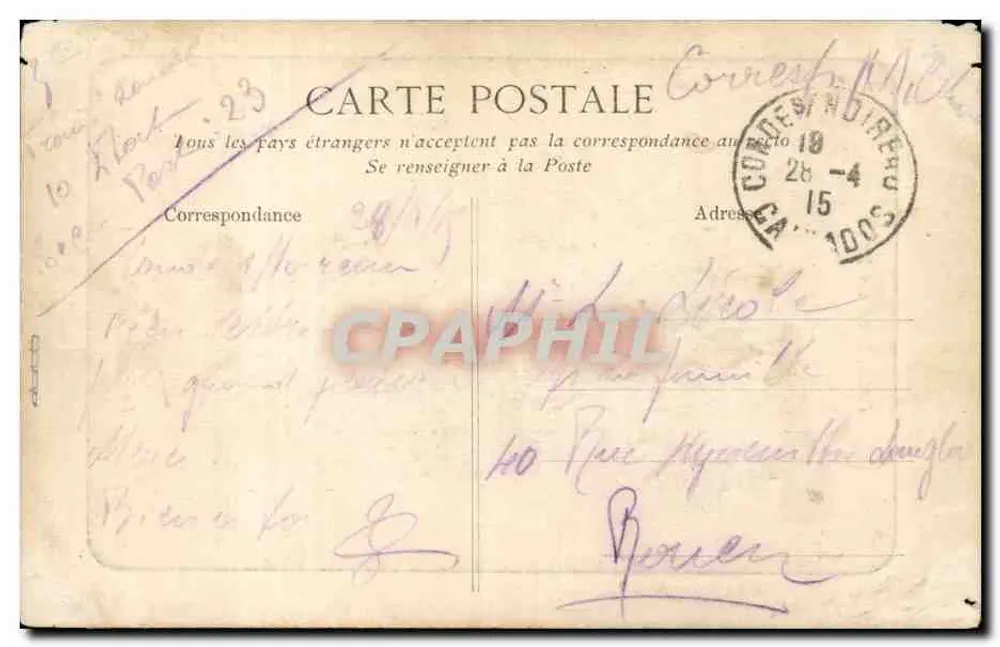 La Vère no Bois Baronnet — Vale da Vère — editor não identificado - Verso