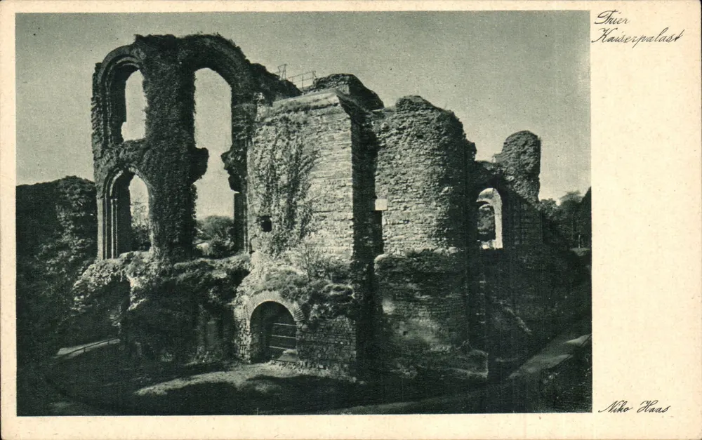 Ruinen des Schlosses Trier — Hauserpalast — Verlag Niko Haas, Nr. 107 - Vorderseite