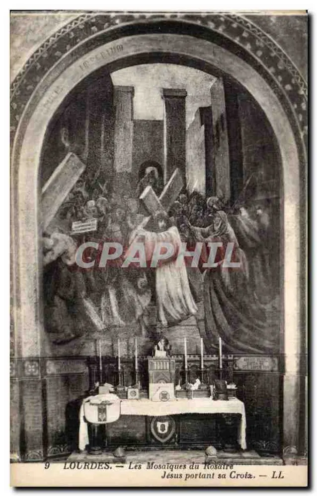 Lourdes — As Mosaicos do Rosário — Jesus Carregando Sua Cruz — LL - Frente