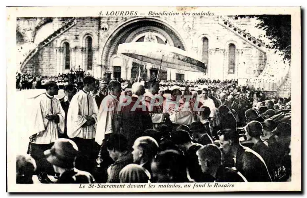 S. LOURDES — Bênção dos doentes — APA - Frente