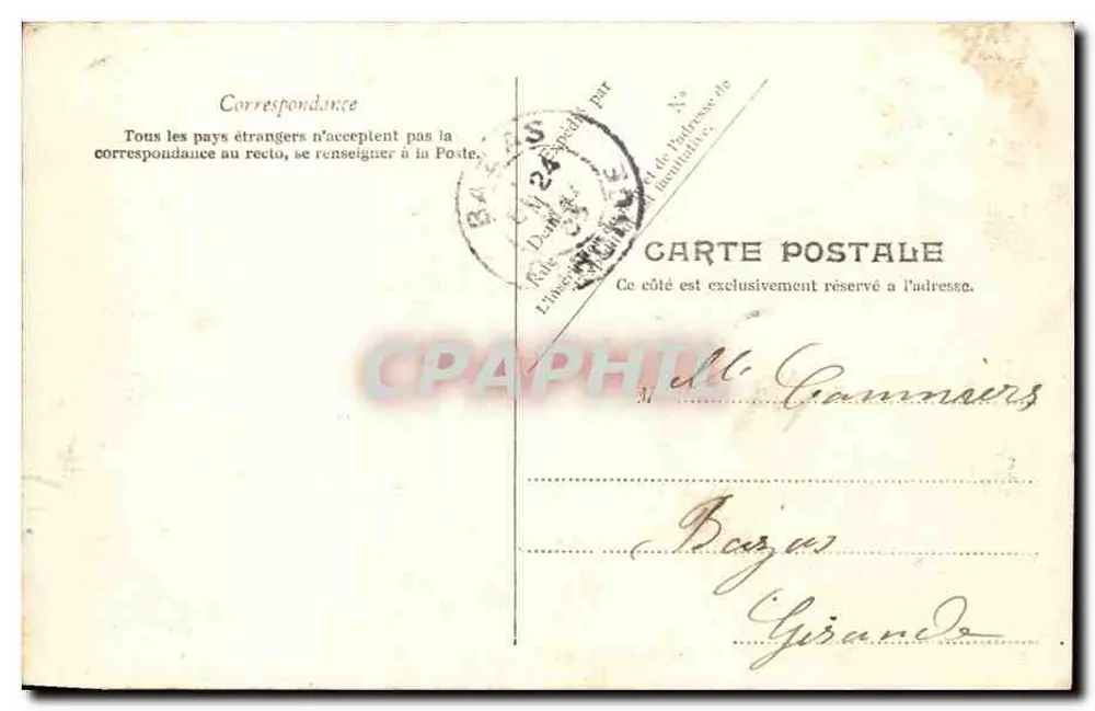 Lourdes — O Calvário (1ª Estação) — L.M. Lourdes n°24 - Verso