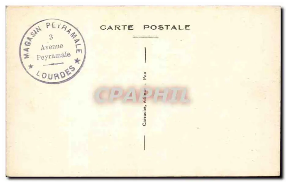 Lourdes - Basílica e Calvário - Vista Geral — C.C. 58 — Editor: Magasin Peyramale, Lourdes - Verso