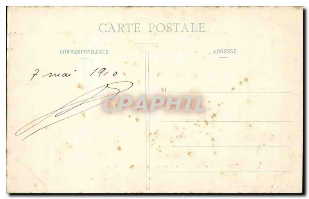Encontro de duas ondas na costa dos Bascos — Biarritz Pittoresque — Edição A. Simons - Cliché Ouvrard - N° 69 - Verso