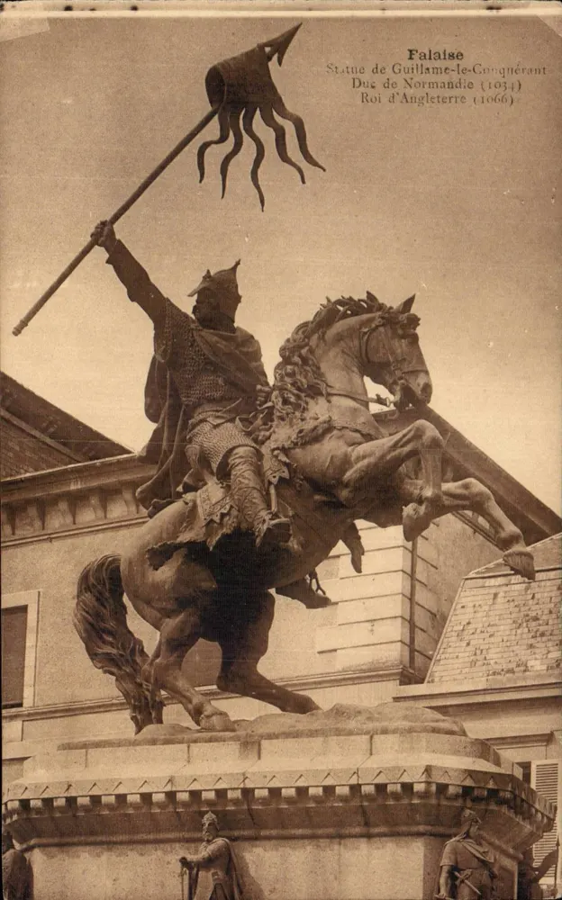 Statue des Wilhelm des Eroberers in Falaise — Verlag Boutrey, Falaise - Vorderseite