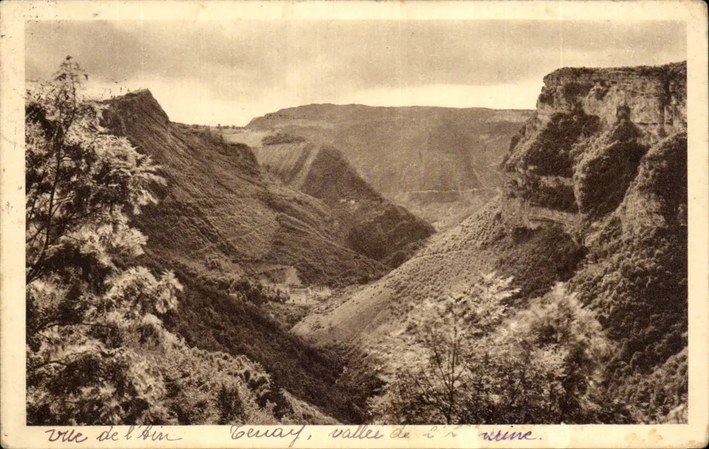 Tenay, vale da Albarine — Vistas do Ain CA 169 — Braun & Cie, Dornach - Frente