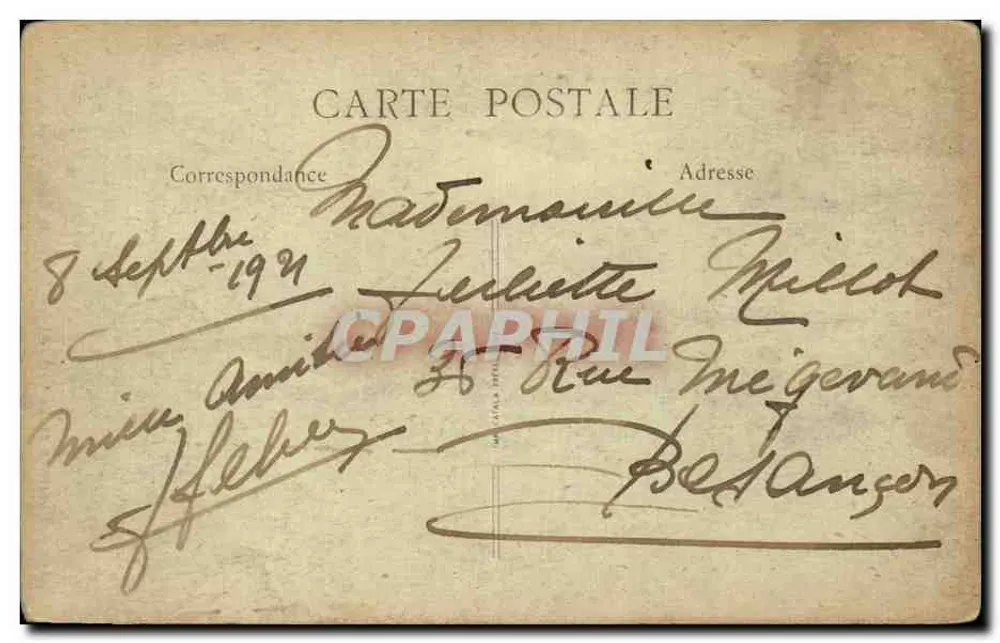 Chiesa di Brou — Le Stalle — B.F. PARIS, n° 22 bis - Verso
