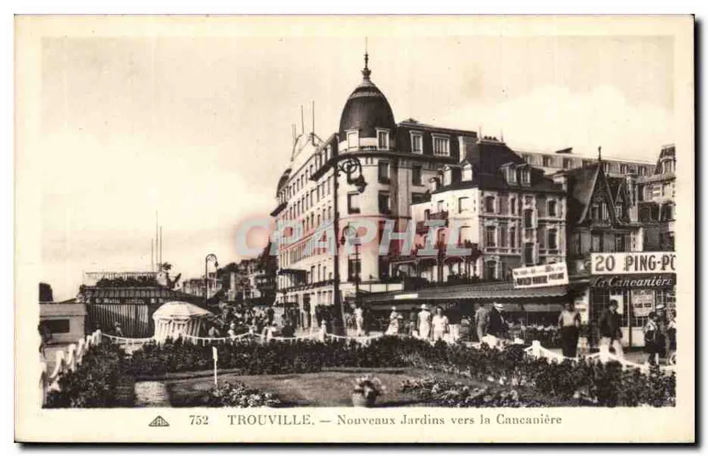 Trouville — Neue Gärten in Richtung Cancanière — Verlag Alsaclienne des Arts Mécaniques - Straßburg, n° 752 - Vorderseite