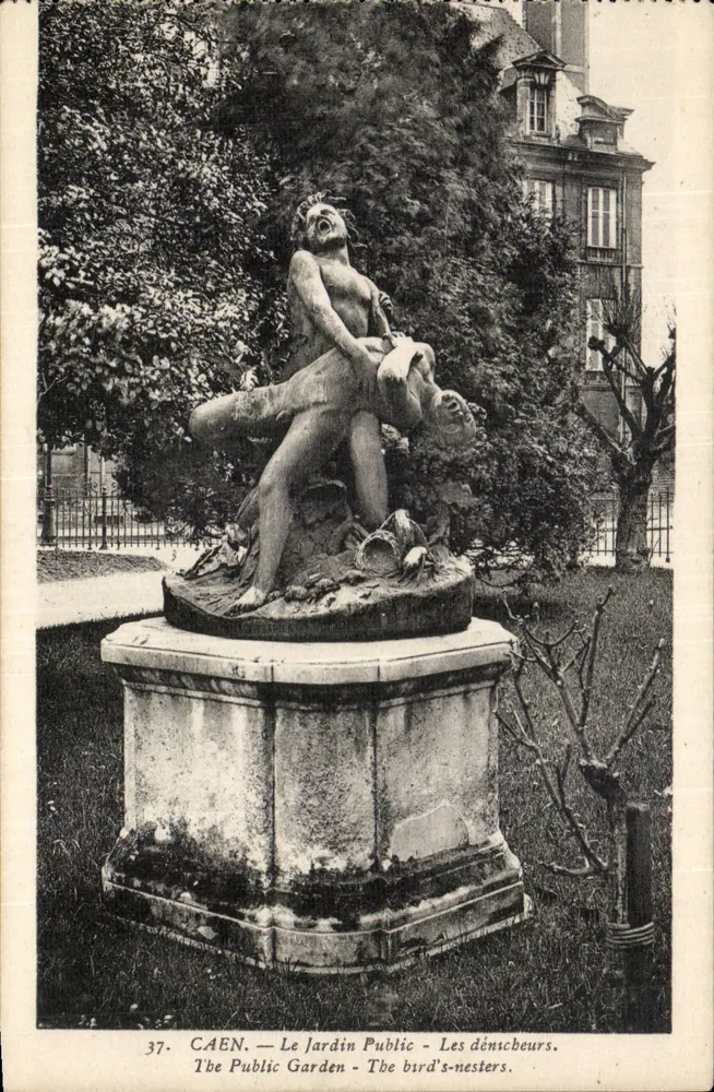 Caen — Il Giardino Pubblico — I cercatori di uccelli - Recto