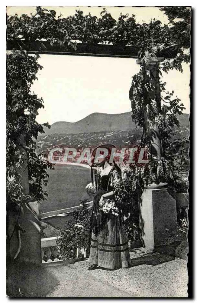 Nizza — Tussen de pergola's. Kleding van het land — Uitgave G.M.C. NICE, n°21 - Voorkant