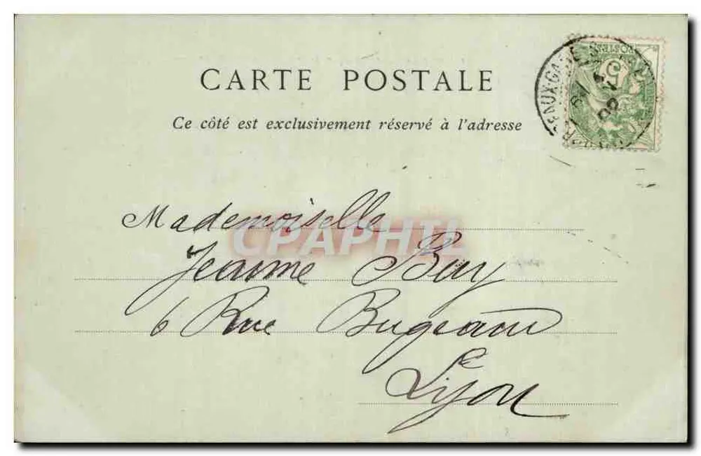 Bordeaux — Die Rostralkolonnaden und das Denkmal der Girondinen — Sammlung ND. Phot - Rückseite