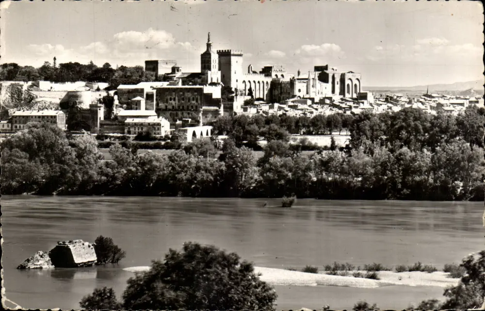 Avignon (Vaucluse) — Die Brücke Saint-Bénézet und das Palast der Päpste — Editions Rella, n°3205 - Vorderseite