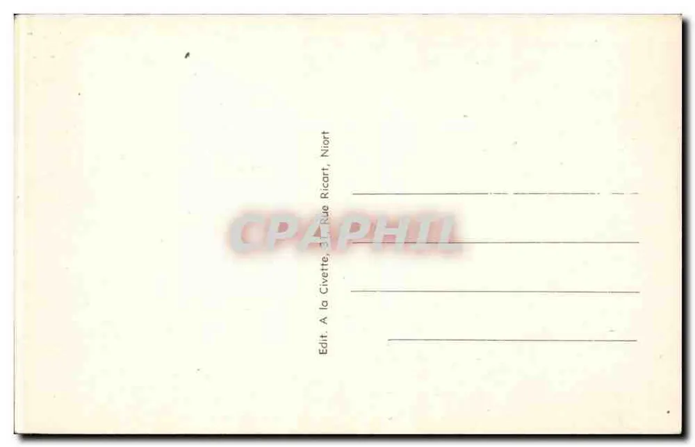 Niort (Deux-Sèvres) — Jardim da Brèche — Editor Ricart, Niort - Verso