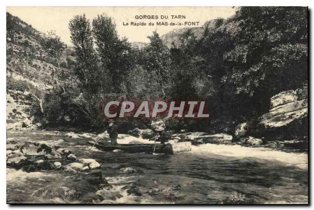 Gorges do Tarn — O Rápido do Mas-de-la-Font — editor não identificado - Frente