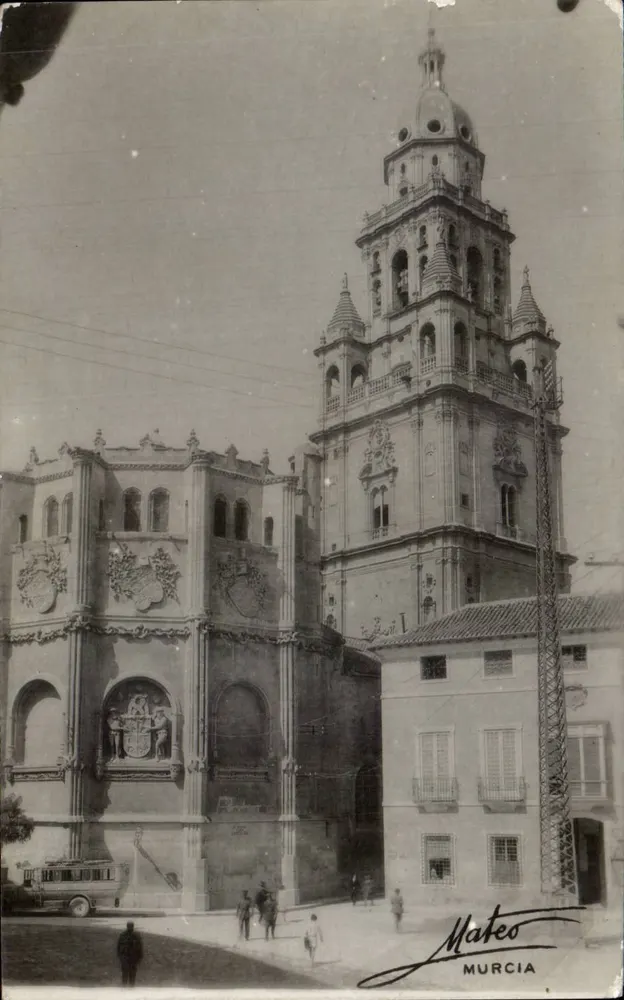 Catedral de Murcia — vista da fachada e da torre — Mateo, Murcia - Frente