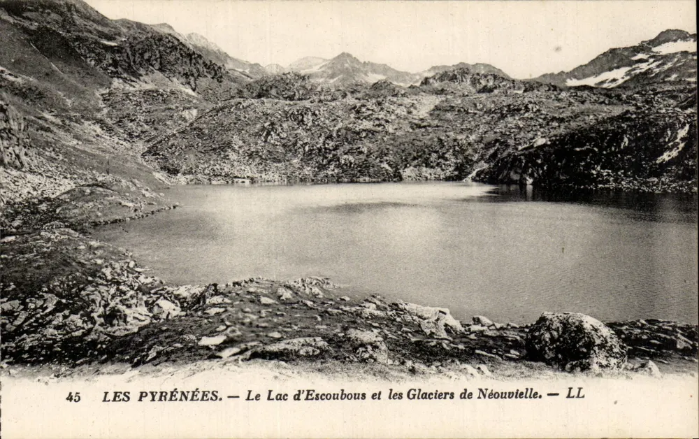 Die Pyrenäen — See Escoubous und die Gletscher von Néouvielle — LL - Vorderseite