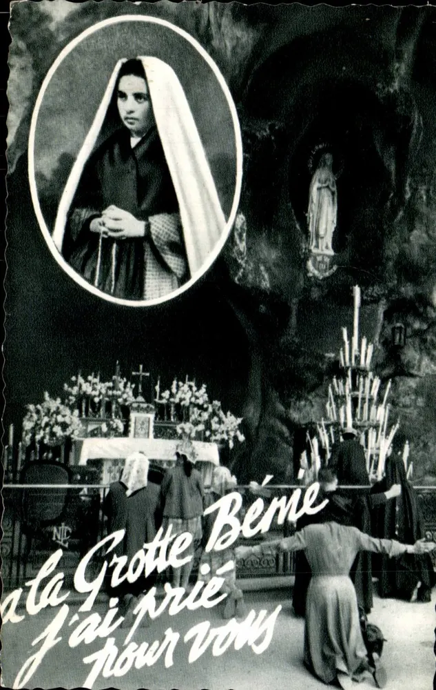 Gruta de Lourdes — Santa Bernadette — Edição Guinault, n°87 - Frente