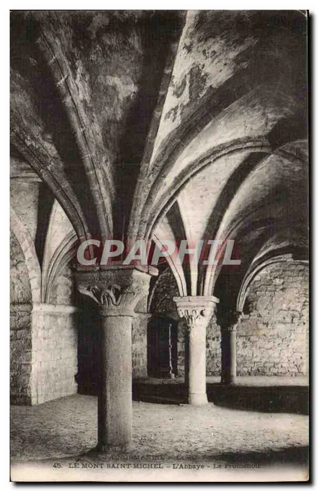 Mont Saint-Michel - Die Abtei - Die Promenade - Vorderseite