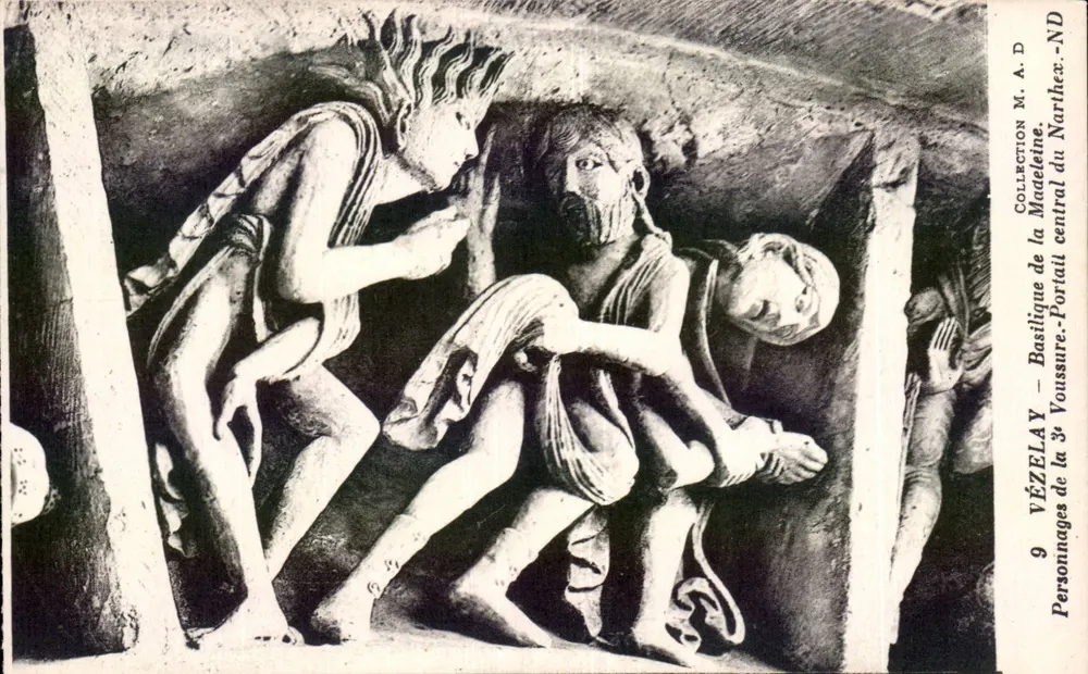 Vézelay — Figuren der Basilika — Porträts des Nordens - Vorderseite