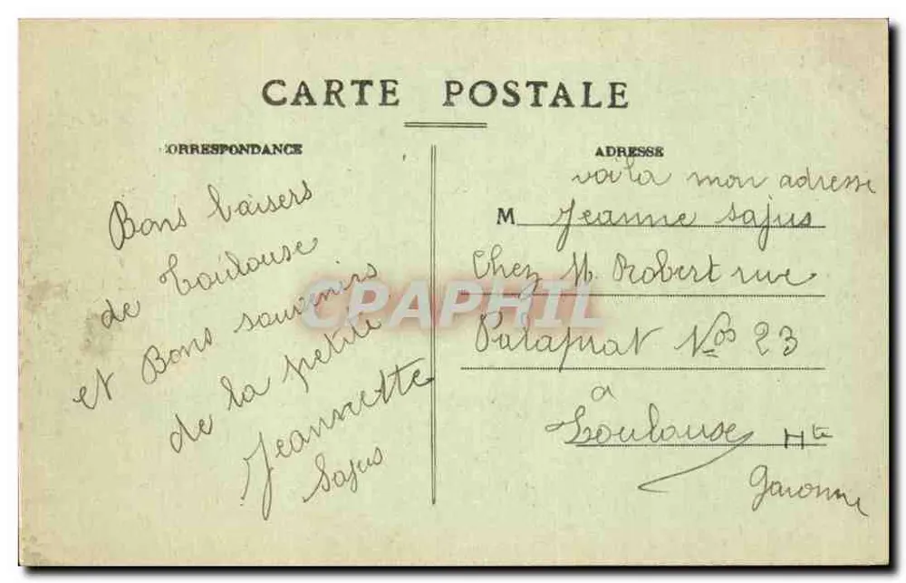 Toulouse — Allées Saint-Michel — Édition Bayard n°46 - Verso