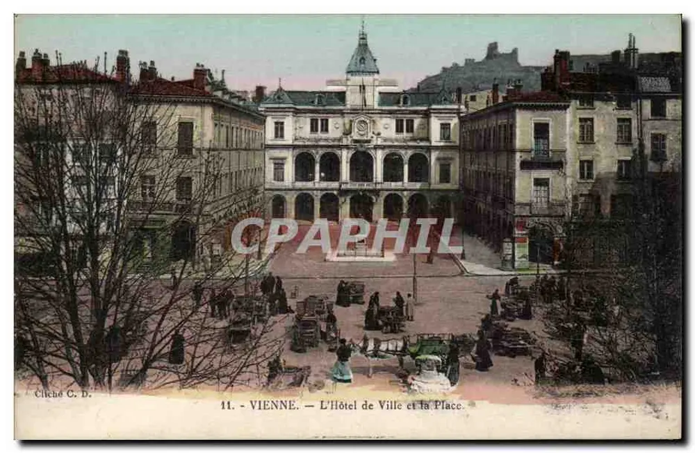 Wien - Das Rathaus und der Platz — Cliché C. D., Nr. 41 - Vorderseite