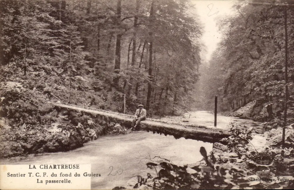 La Chartreuse — T.C.F. Weg vom Grund des Guiers — Die Brücke — Photo Orange, Voilfón - Vorderseite