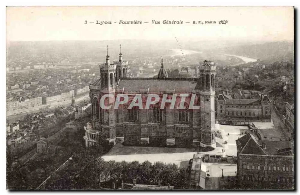 Lyon - Fourvière - Vista Geral — B. F. Paris - Frente