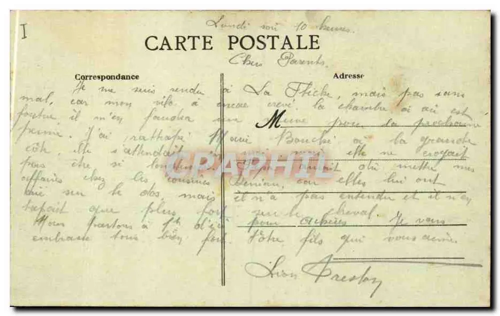 Saumur (M.-et-L.) — Avenue de la Gare d'Orléans — Fr. Voelcker, phot. Saumur, depot 104 - Rückseite