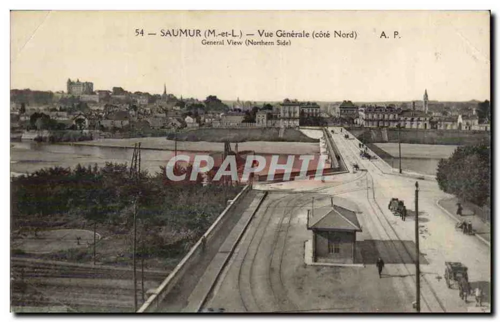 Saumur (M.-et-L.) — Vista Geral (lado Norte) — A.P. - Frente