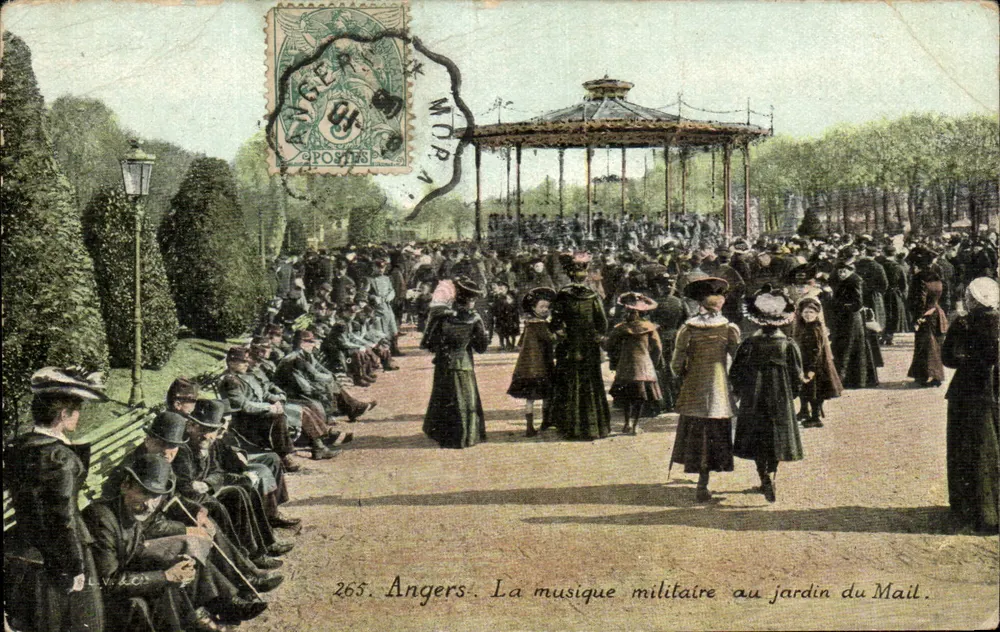 Angers. Militärmusik im Mail-Garten — L.V. & Cie, Nr. 265 - Vorderseite