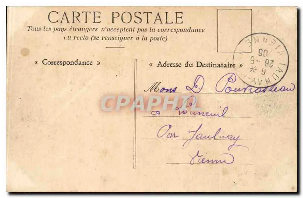 Angers — Militärmusik im Jardin du Mail — F. Duviérier, Édit., Angers - Rückseite