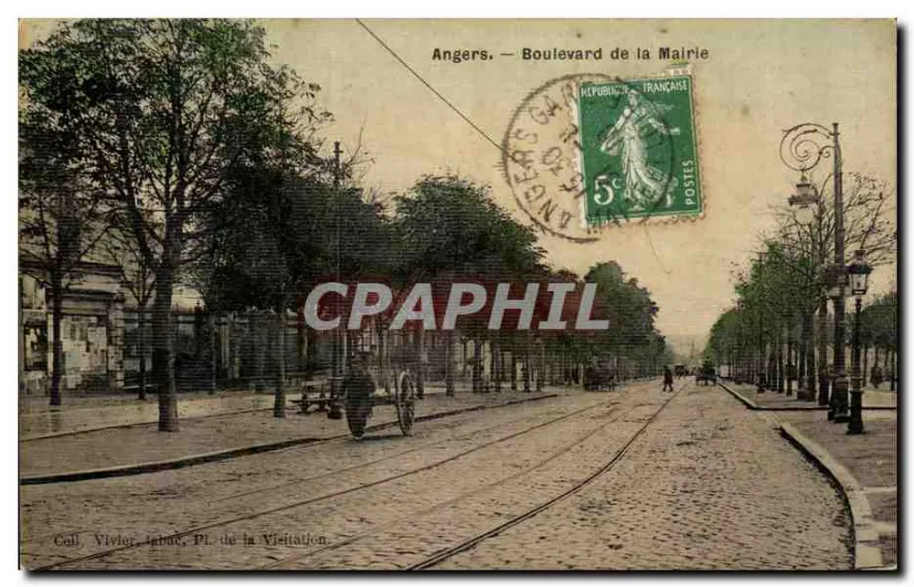 Angers — Boulevard de la Mairie — Cali Vivier, Impressor, Pl. de la Visitation - Frente