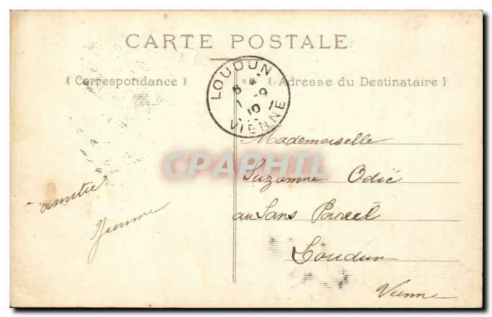 Angers — Boulevard de la Mairie — Cali Vivier, Impressor, Pl. de la Visitation - Verso