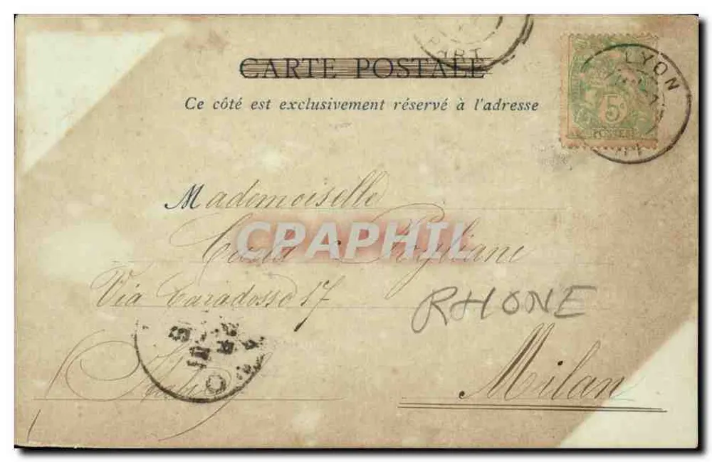 Monumento delle Legioni del Rodano — Lione — Papeterie Durand, Lione, n°26 - Verso
