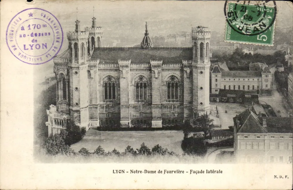 LYON - Nossa Senhora de Fourvière - Fachada lateral — N.D.F. — editor N.D.F. - Frente