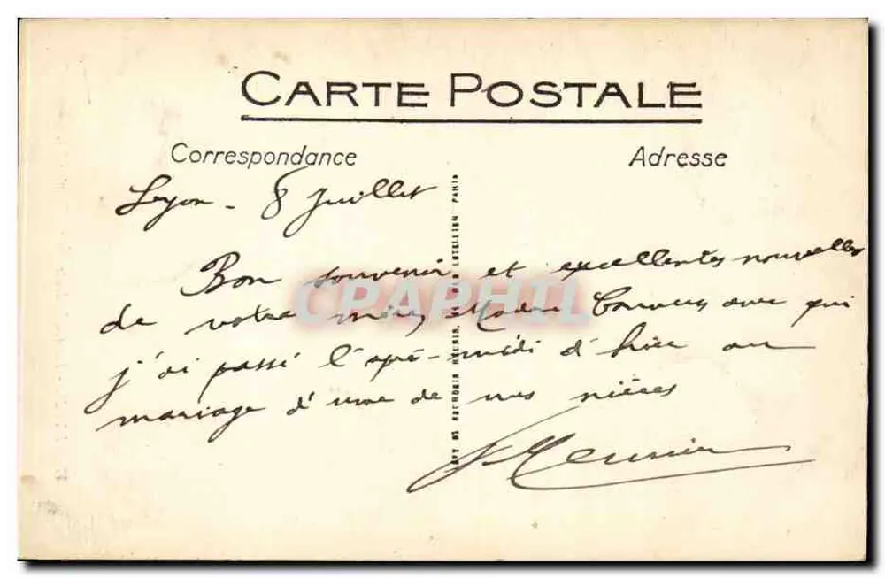 LYON - A Catedral de São João — editor Art et Artisanat Létellien, n°47 - Verso
