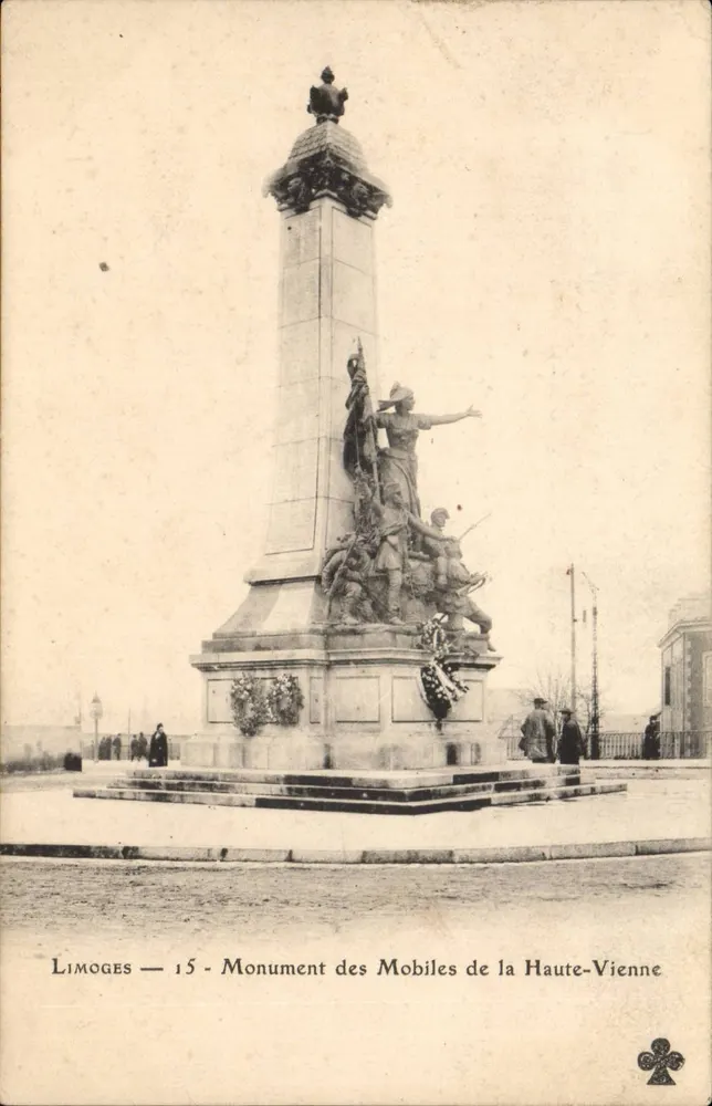Limoges — 15 - Denkmal für die Mobiles der Haute-Vienne - Vorderseite