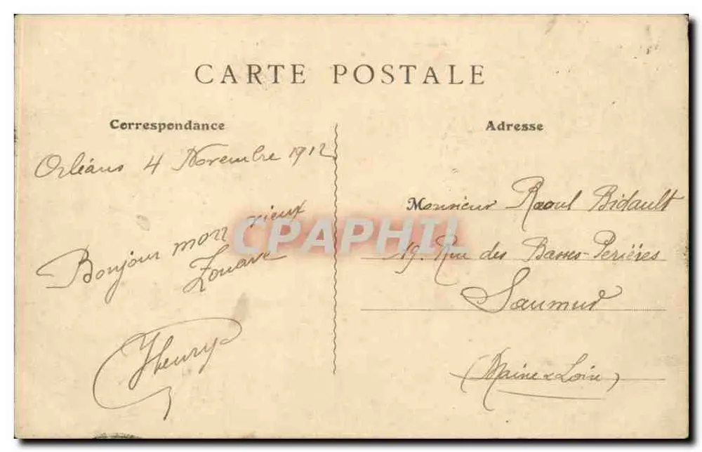Orléans - O novo Ponte — editor Leuiner, n° 824 - Verso