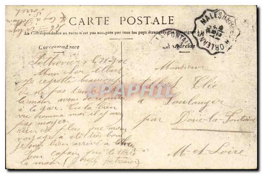 Orléans — A RUA DO MAIL — STACKE PARIS - Verso
