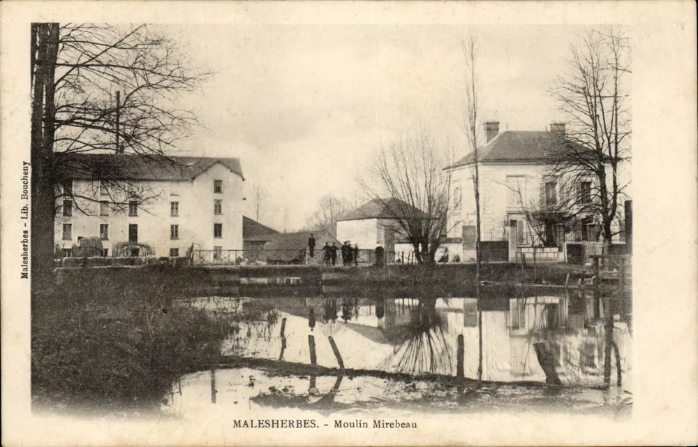 Malesherbes - Młyn Mirebeau — Lib. Boucheny - Awers
