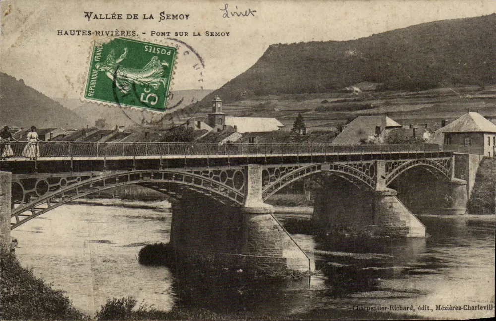 Tal der Semoy — Brücke über die Semoy — Charpentier-Richard, Verlag, Mézières-Charleville - Vorderseite