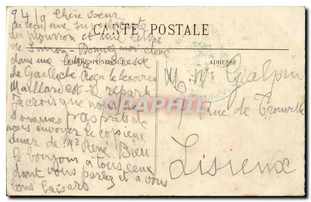 Orléans — Fachada da Casa de Joana d'Arc (29 de Abril-10 de Maio de 1429) — Editor não identificado, n° 454 - Verso