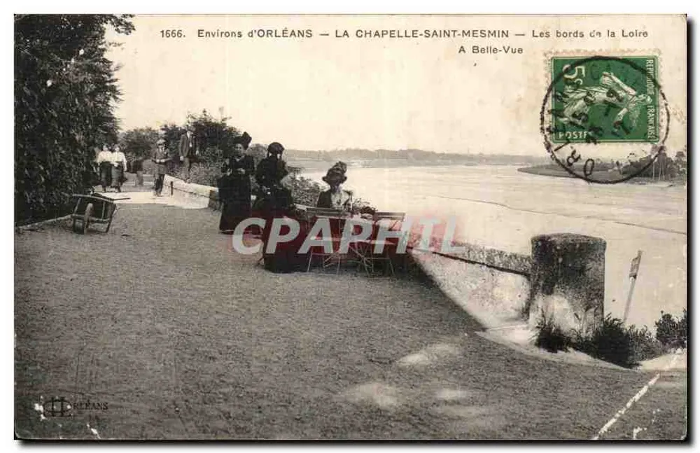 Umgebung von ORLÉANS — LA CHAPELLE-SAINT-MESMIN — Die Ufer der Loire — A Belle-Vue — Éditeur Orléans, n° 1666 - Vorderseite