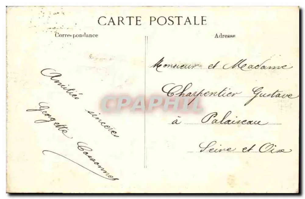 LYON — Basílica N.-D. de Fourvière — Editor B.P.D. n°1089 - Verso