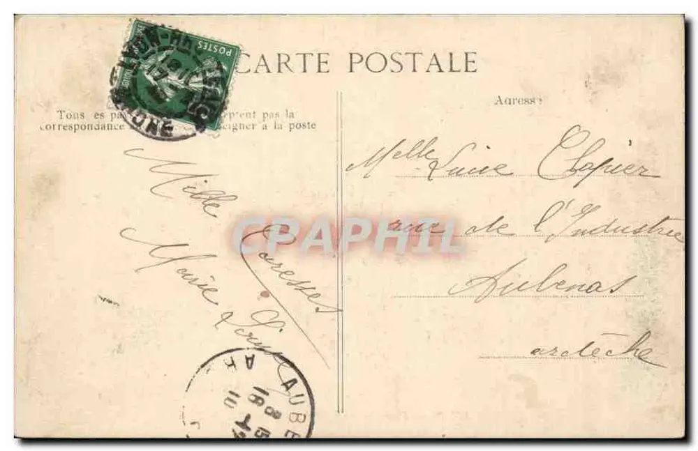 LYON — Place Morand — Statue der Stadt Lyon — Verlag E.P.D. Nr. 67 - Rückseite