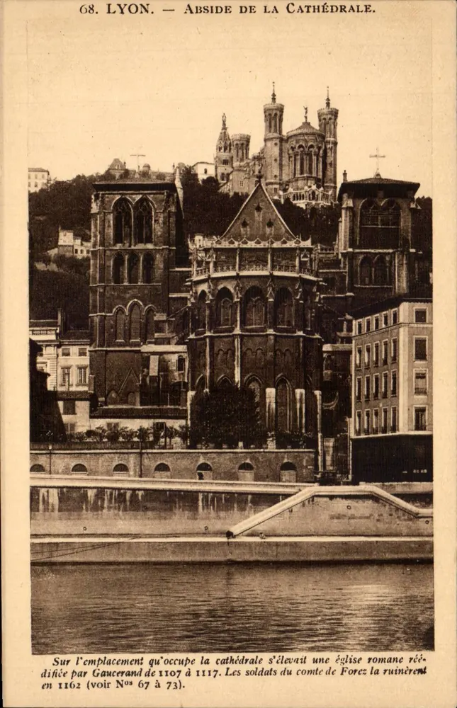 LYON — Abside da Catedral — X. Conmagny, editor, 367 Victor-Hugue, Lyon - Frente
