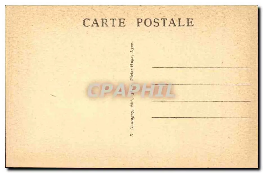 LYON — Abside da Catedral — X. Conmagny, editor, 367 Victor-Hugue, Lyon - Verso