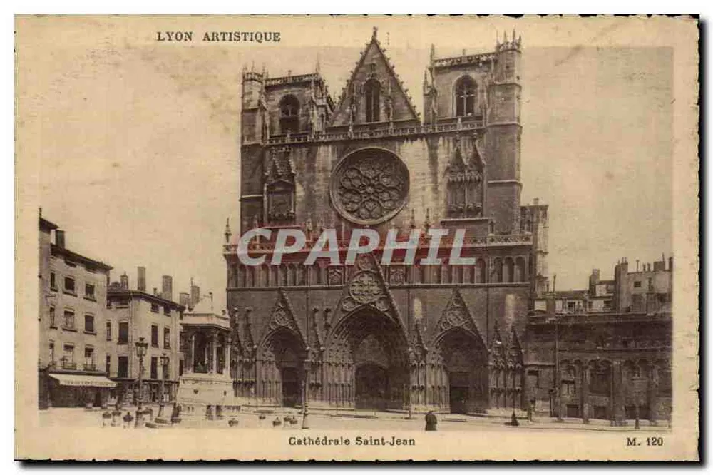 Catedral de São João — Lyon — Lyon Artistique, M. 120 - Frente