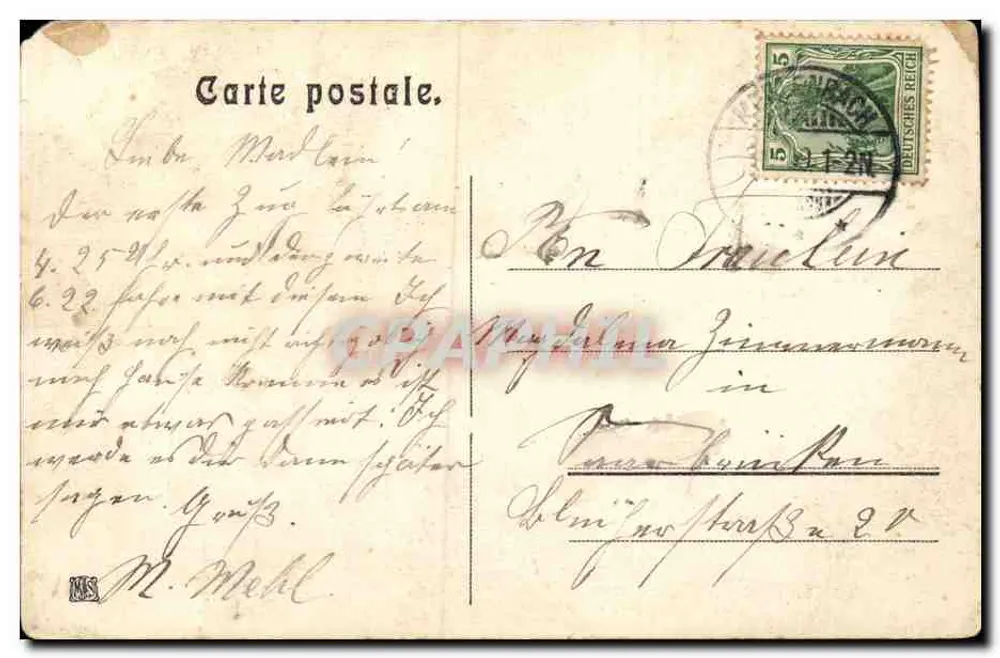 Lyon. Die Präfektur. — Unbekannter Verlag, Seriennummer nicht sichtbar - Rückseite