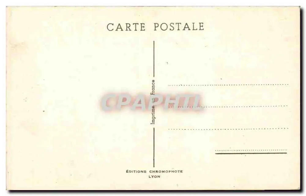 LYON. Brücke des Palais de Justice und Fourvière — Éditions Chromophote Lyon - Rückseite